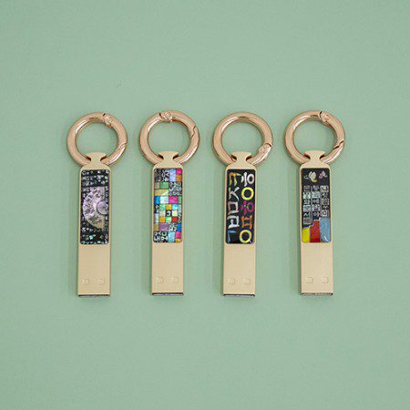 나빌레라 LED 자개 스틱 USB제작 32G (한글문양)