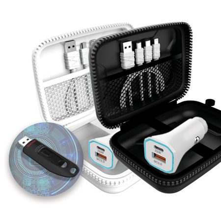 USB제작 팝폰 유에스비 32GB 차량용 충전기 선물세트