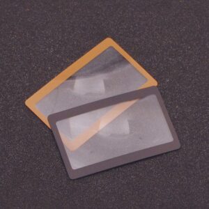 명함돋보기 검정 주황 판촉물제작