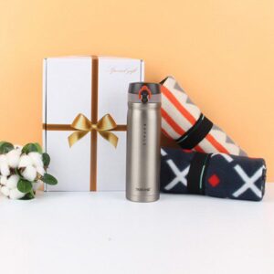 메탈 텀블러 500ml+무릎담요 2종세트 판촉물제작