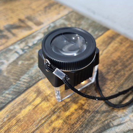 목걸이형 휴대용 루페 x10 돋보기 확대경 제작