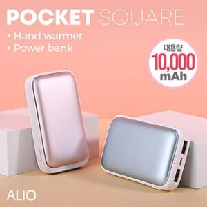 ALIO 포켓스퀘어10000mAh 손난로 보조배터리 판촉물제작 대표이미지