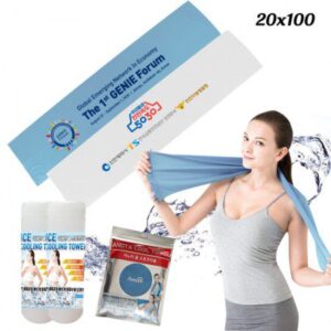 국내산 아누타 쿨 스포츠타올 20x100 수건 판촉물제작 대표이미지