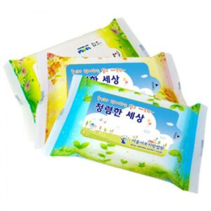 꽃내음 3종 홍보용 물티슈 제작 30매 대표이미지