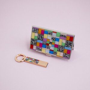 나빌레라 LED 자개스틱USB명함세트 한글문양 USB 판촉물 제작 대표이미지