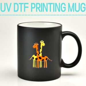 드망즈 UV DTF필름 인쇄 머그컵 재키무광블랙 판촉물제작 대표이미지