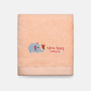 라라리빙 돌 답례품수건 제작 플라워코끼리 170g 주문제작 호텔타올 대표이미지