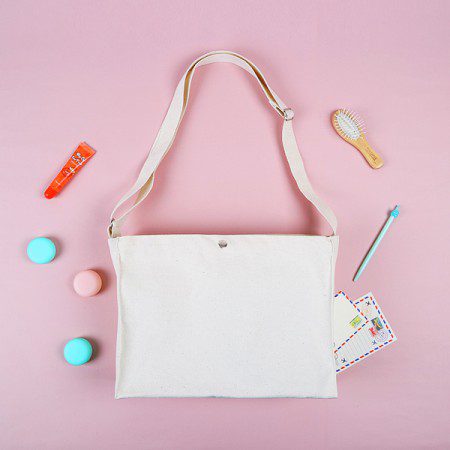 메이드유 스퀘어크로스 에코백제작 미색 34 x 25 X 10cm 대표이미지