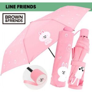 우산제작 라인프렌즈 3단수동 패턴코니 판촉물 대표이미지