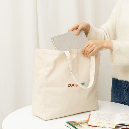 친환경 투포켓 에코백주문제작 340x150x290mm 대표이미지