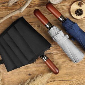 럭셔리 우드 원터치 3단 완전자동 우산주문제작 대표이미지