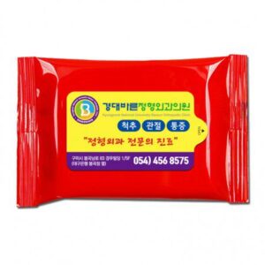 레드(유광) 물향기 업소용물티슈 10매용 제작 대표이미지