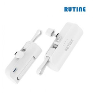 루티네 도킹 보조배터리판촉물 제작 C타입 8핀 5000mAh 대표이미지