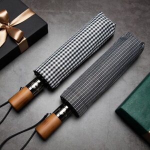 루티네 체크우드 3단우산 답례품제작 대표이미지