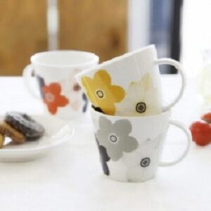 머그컵제작 블러썸 머그잔 (그레이,옐로우,오렌지) KA0164 단체선물추천 대표이미지