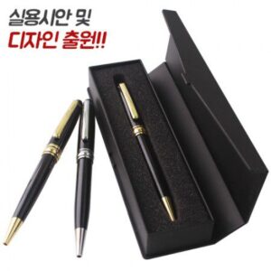 몽블랑 금장은장 각인 볼펜 바닐라사각케이스 기념품제작 대표이미지