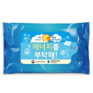 물방울블루 업소용물티슈 10매 제작 대표이미지