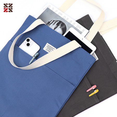 베이직 포켓 에코백 판촉물제작 대표이미지