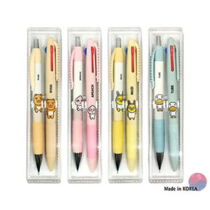 볼펜 각인 카카오프렌즈 샤프+3색볼펜 세트 2P 제작 대표이미지