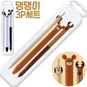 볼펜판촉물 댕댕이3P세트 기념품제작 대표이미지