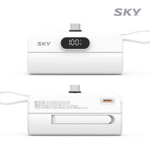 스카이 필 X13 Pro 5000mAh C타입 도킹형 보조배터리 각인 제작 대표이미지