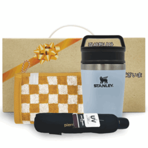 안심생활건강세트 35호 스탠리 텀블러 미니 머그컵+3단UV우산+체스핸드타올 판촉물제작 대표이미지