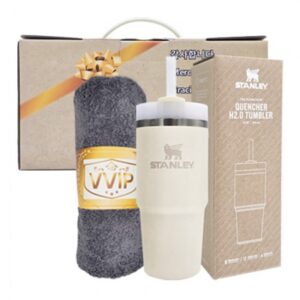 안심생활건강세트 70호 스탠리 텀블러제작 퀜처 H2.0 414ml+고려황제호텔타올170g 대표이미지