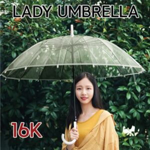 우산판촉물 레이디 투명 장우산 자동 대표이미지