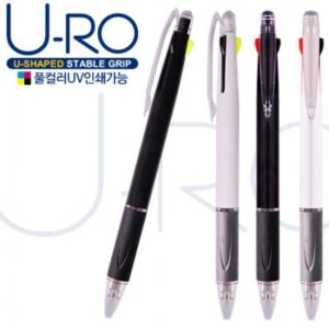 컬러인쇄 유로2+1흑백볼펜(독일잉크)(볼펜심+형광심) 기념품제작 대표이미지