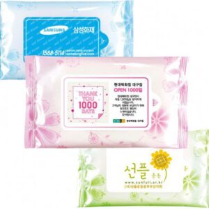 코스모스 블루&핑크&그린 10매 물티슈제작 대표이미지