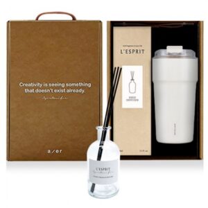 텀블러 각인 레스쁘리 고급 락앤락 세트 M 메트로카페세라믹텀블러+디퓨저150ml 판촉물제작 대표이미지