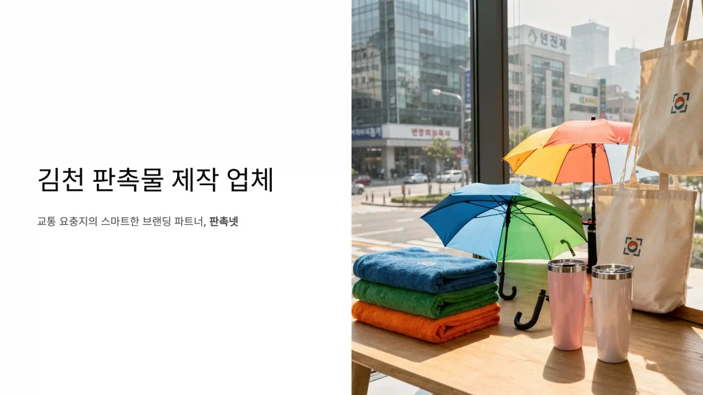 김천 판촉물 제작 업체 - 교통 요충지의 스마트한 브랜딩 파트너 1 김천 판촉물 제작 판촉넷