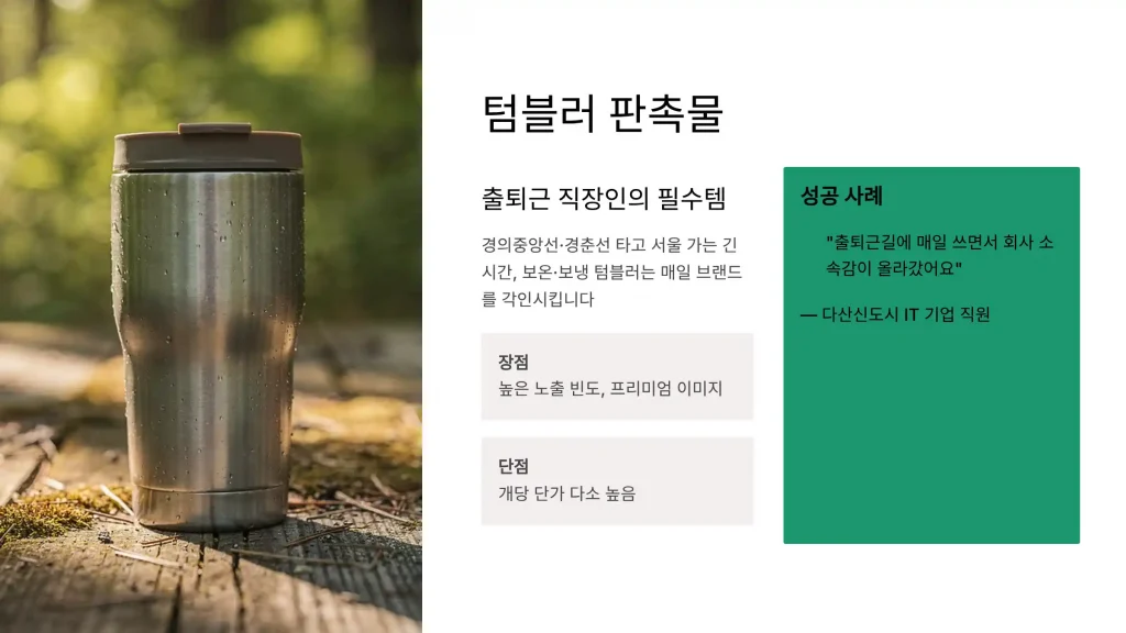 남양주 판촉물 제작 텀블러