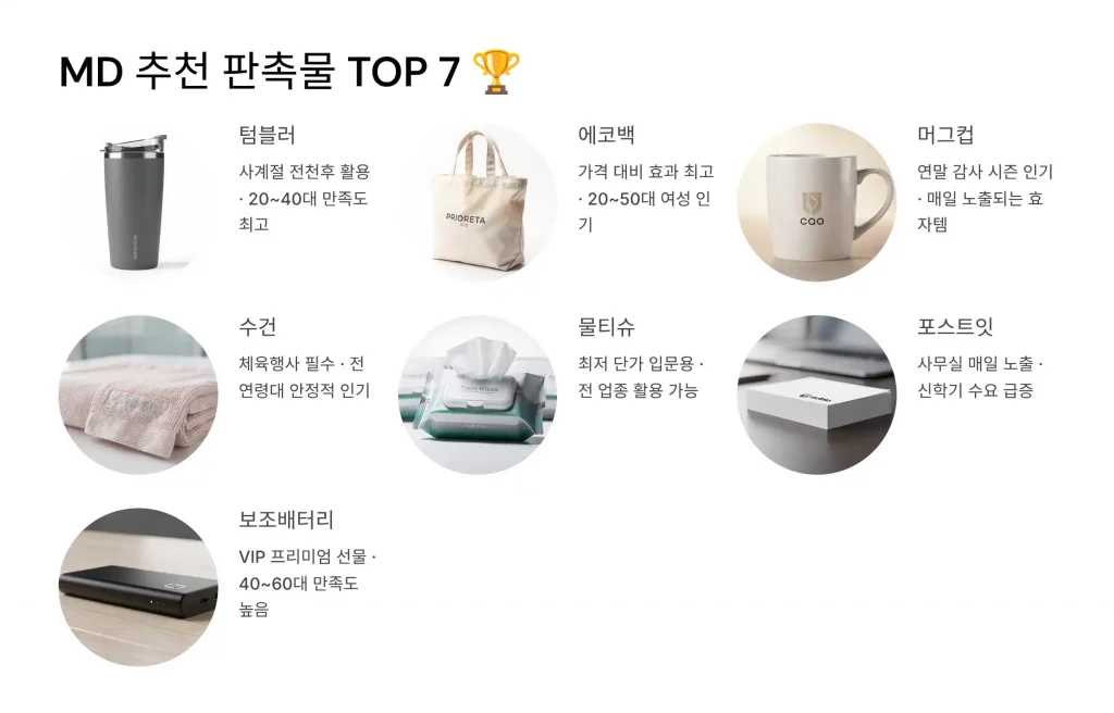 오산 판촉물 제작 업체 - 경기 남부의 똑똑한 마케팅 파트너 3 오산 판촉물 제작 md추천