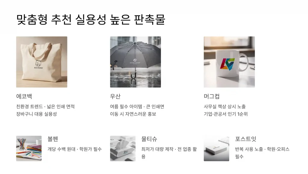 용인 판촉물 제작 실용추천