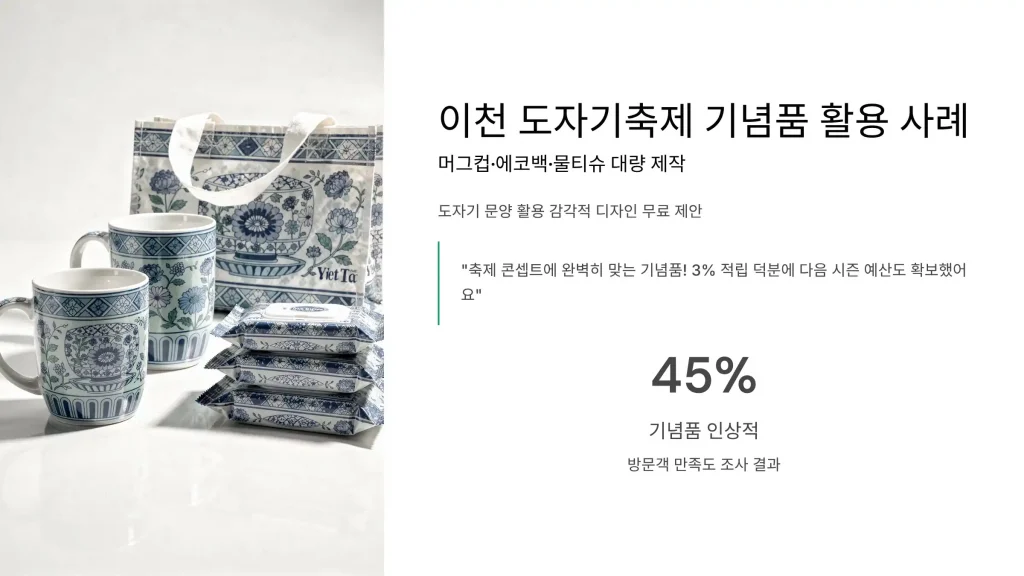 이천 판촉물 제작 업체 - 도자기와 반도체의 도시에서 신뢰받는 맞춤 파트너 2 이천 판촉물 제작 성공사례