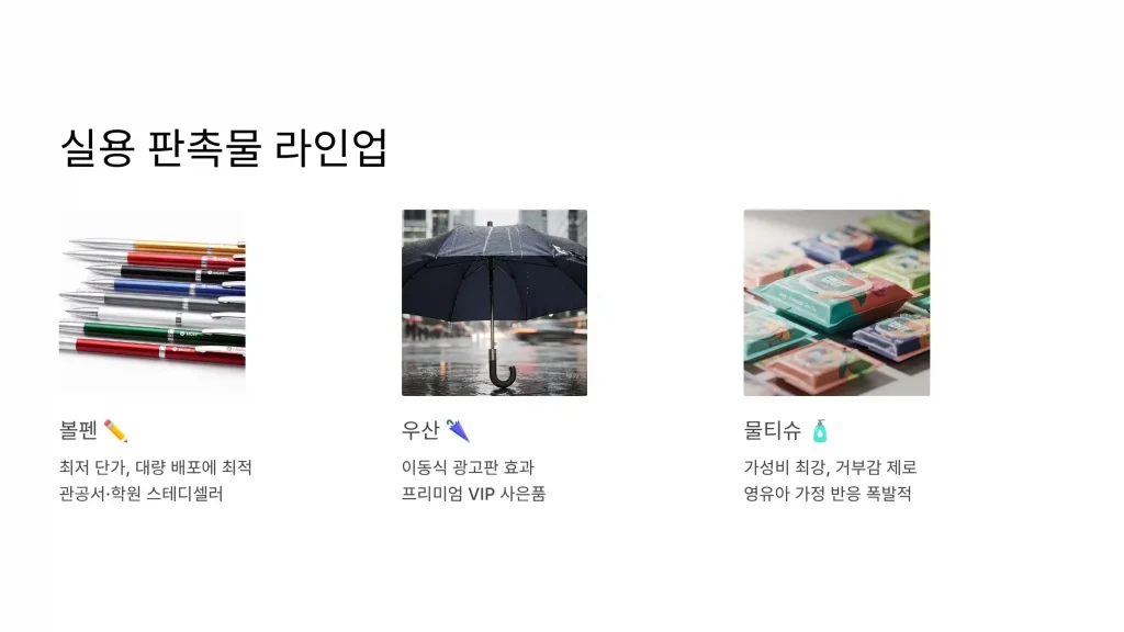 파주 판촉물 제작 추천라인업