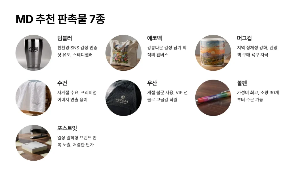 강릉 판촉물 제작 md추천