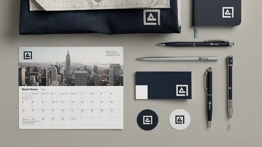 구청 판촉물 제작 볼펜 달력