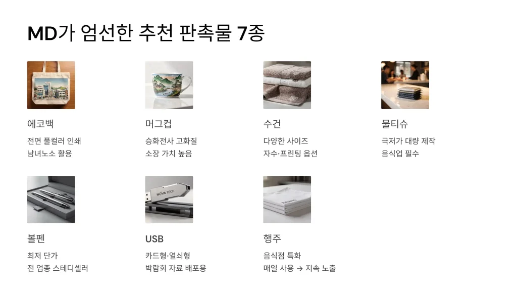 군산 판촉물 제작 7종