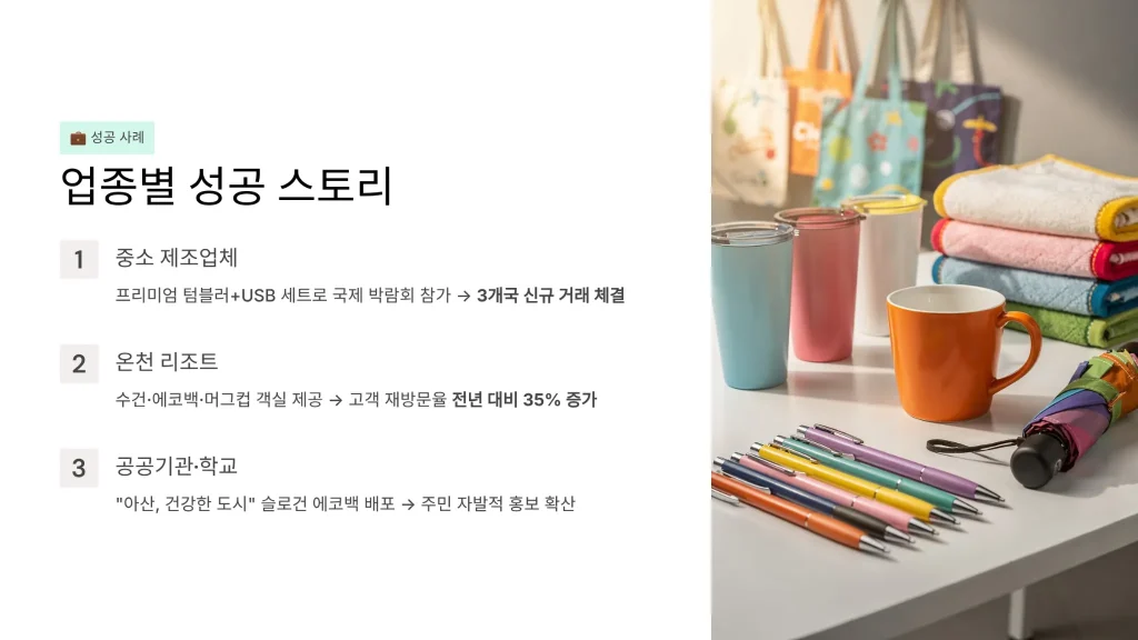 아산 판촉물 제작 성공사례