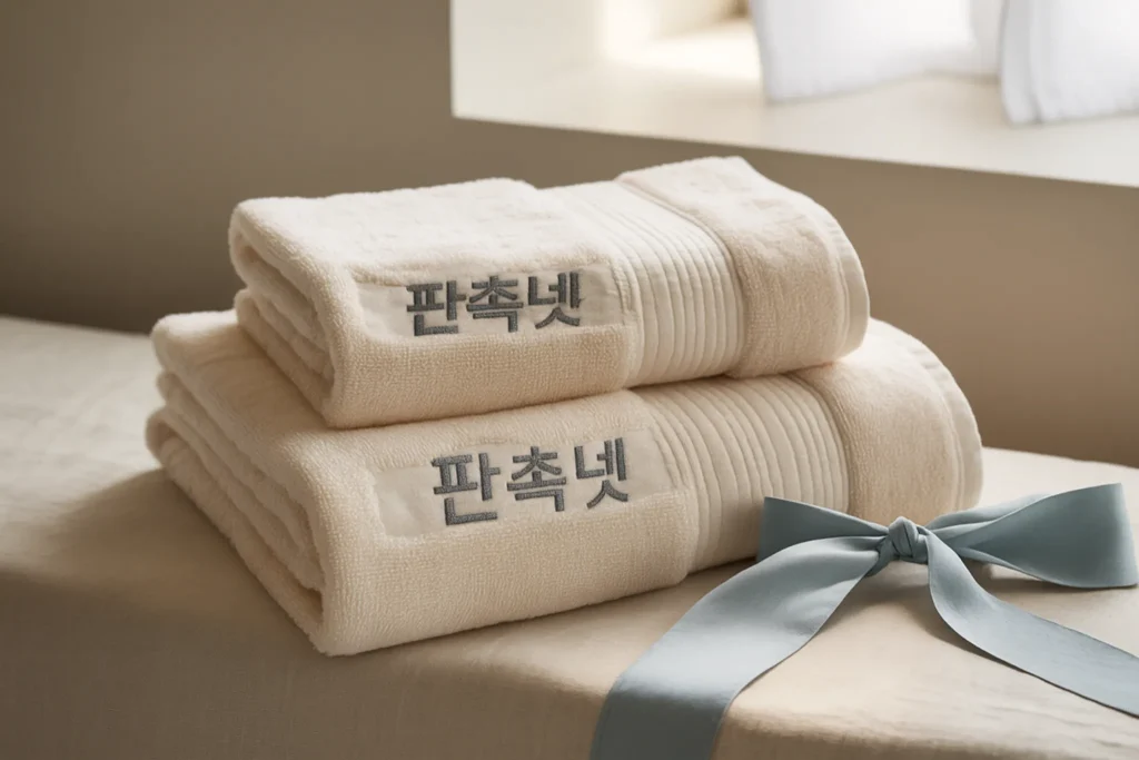 진천 판촉물 제작 수건