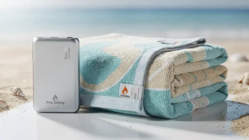 소방서 판촉물 제작 성공사례 수건 보조배터리