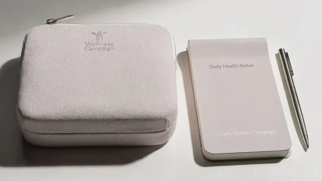 아동 복지관 판촉물 제작 성공사례 노트 파우치